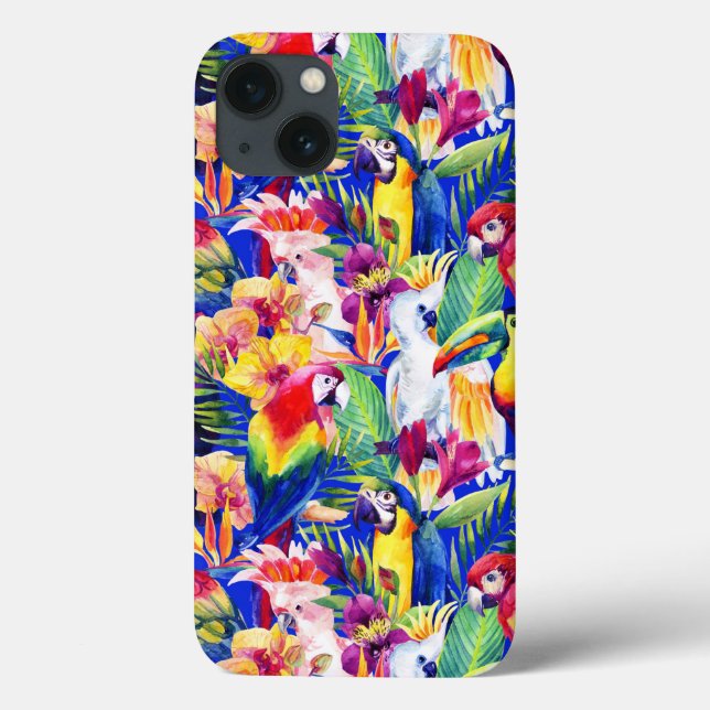 Watercolor Parrots Case-Mate iPhone Case (Back)