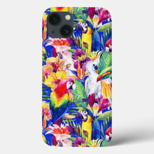 Watercolor Parrots iPhone 13 Case