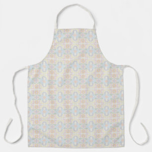 Watercolor Pastel Brushstrokes On Cloud White Apron