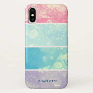 watercolor pastel bubble monogram Case-Mate iPhone case