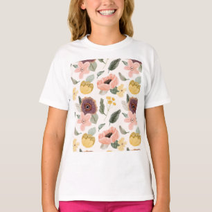 Watercolor Pastel Floral Seamless Pattern   Soft T-Shirt