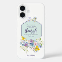 Watercolor Pastel Florals Bible Verse Personalized