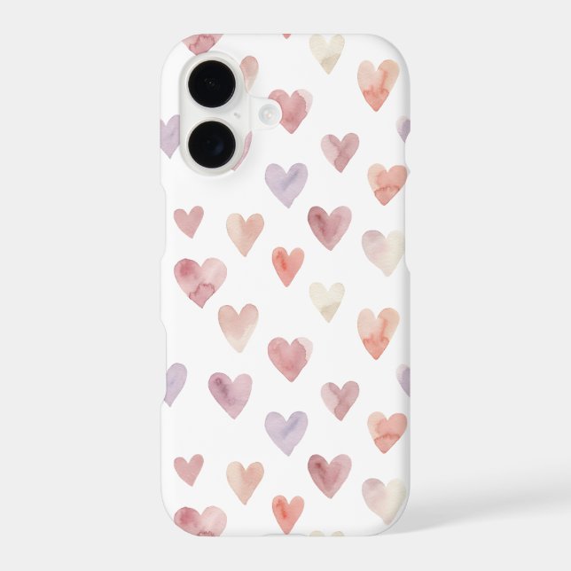 Watercolor Pastel Hearts Pattern | Case-Mate (Back)