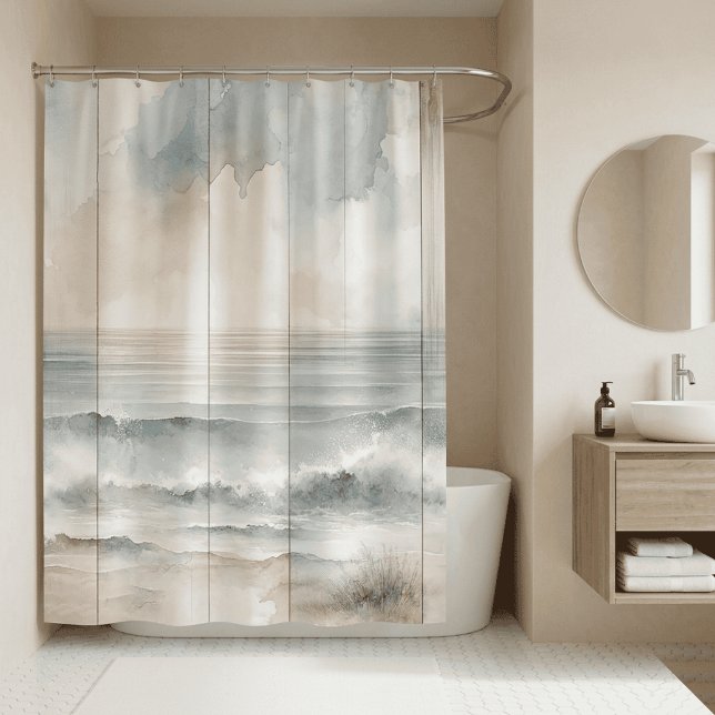 Watercolor Pastel Ocean Rustic Wood Texture (Pastel Ocean Rustic Wood 1)