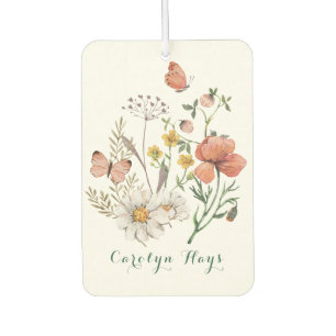 Watercolor Pastel Wildflower Air Freshener