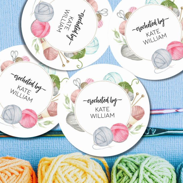 Watercolor Pastel yarn crocheted by labels (Creator Uploaded)