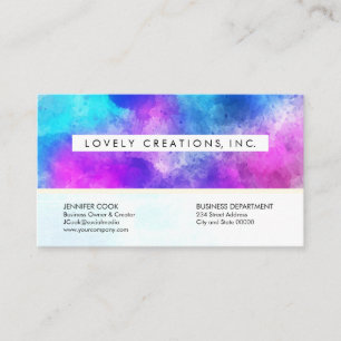 Watercolor Pattern Business Card