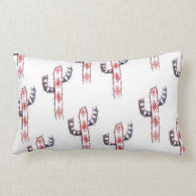 Watercolor Pattern Cactus Pillow