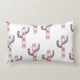 Watercolor Pattern Cactus Pillow
