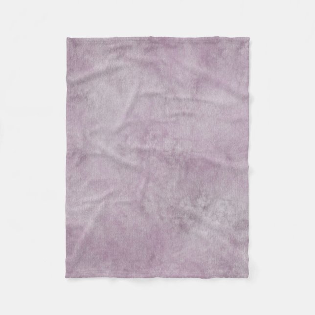 Watercolor Pattern Purple Heather Fleece Blanket (Front)