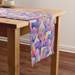 Watercolor Pattern Table Runner