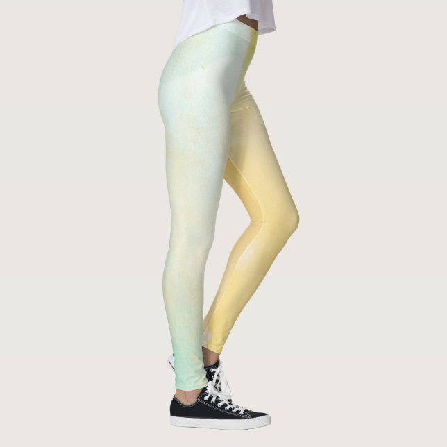 Watercolor Patterned Leggings  (Right)