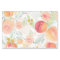 Watercolor Peach Florals Pattern Tissue Paper