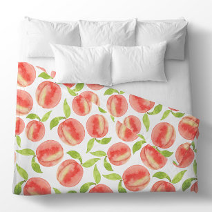 Watercolor Peach Pattern  Duvet Cover