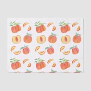 Watercolor Peach Pattern Tissue Paper