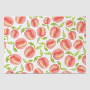 Watercolor Peach Pattern Tissue Paper