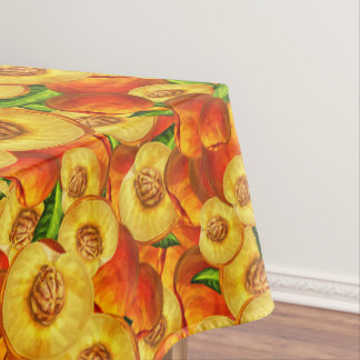 Watercolor Peaches Tablecloth
