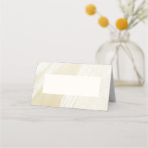 Watercolor Pear Floral Garden Folded Place Card