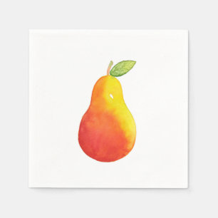 Watercolor Pear Napkin
