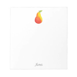 Watercolor Pear Notepad