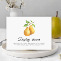 Watercolor pears bridal shower Display shower