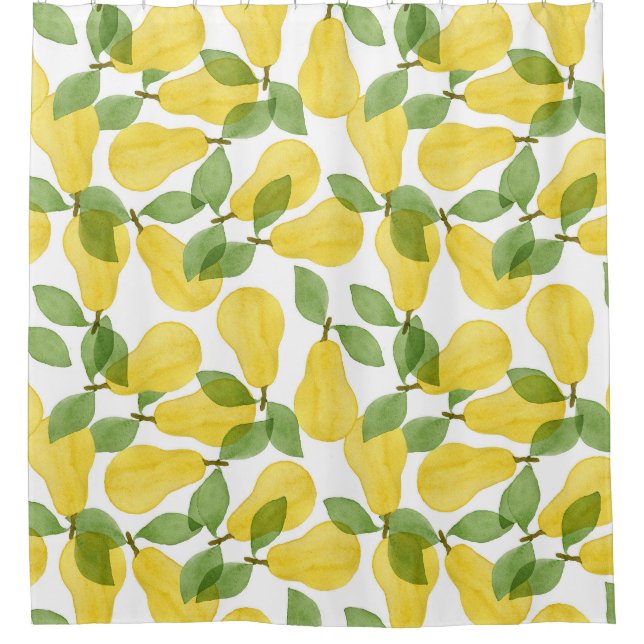 Watercolor Pears: Hand Painted Pattern (Front)