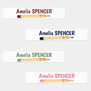 Watercolor Pencil Personalized Waterproof Name