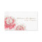 Watercolor Peonies Chic Business Card