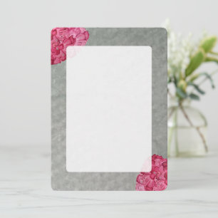 Watercolor Peony Blank Notecard