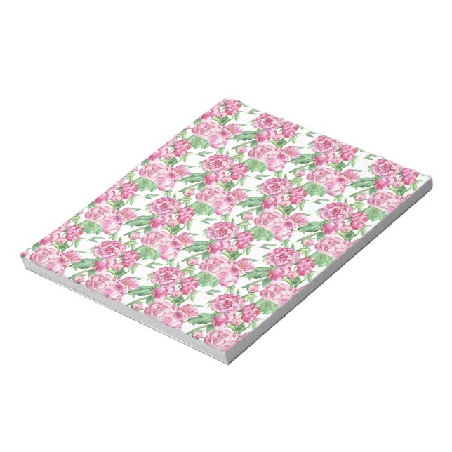 Watercolor peony field notepad (Rotated)