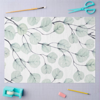 Watercolor peony floral decoupage tissue paper