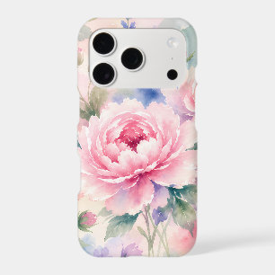 Watercolor Peony Flower
