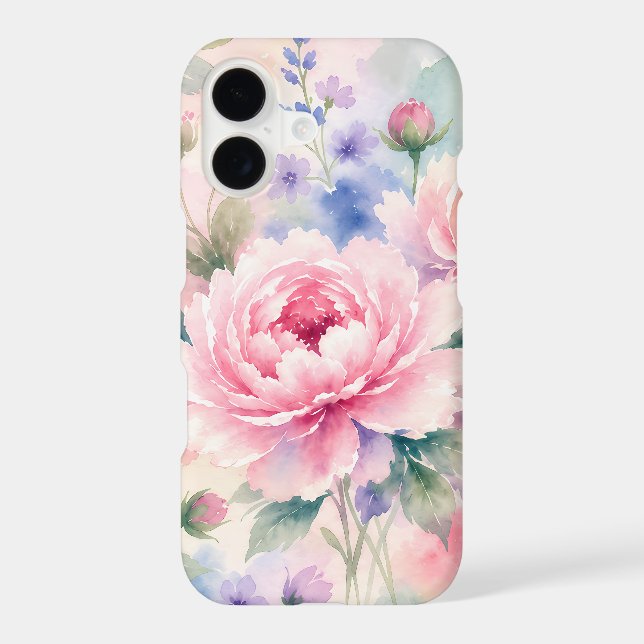 Watercolor Peony Flower (Back)
