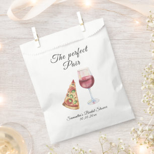 Watercolor Perfect Pair Bridal Shower Favour Bag