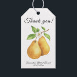 Watercolor Perfect Pear Thank You Bridal Shower Gift Tags<br><div class="desc">Watercolor bridal shower. Pair pears bridal shower.</div>