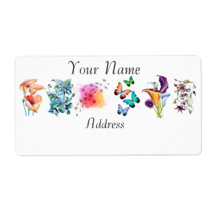 Watercolor Perrenials Gardening Lover