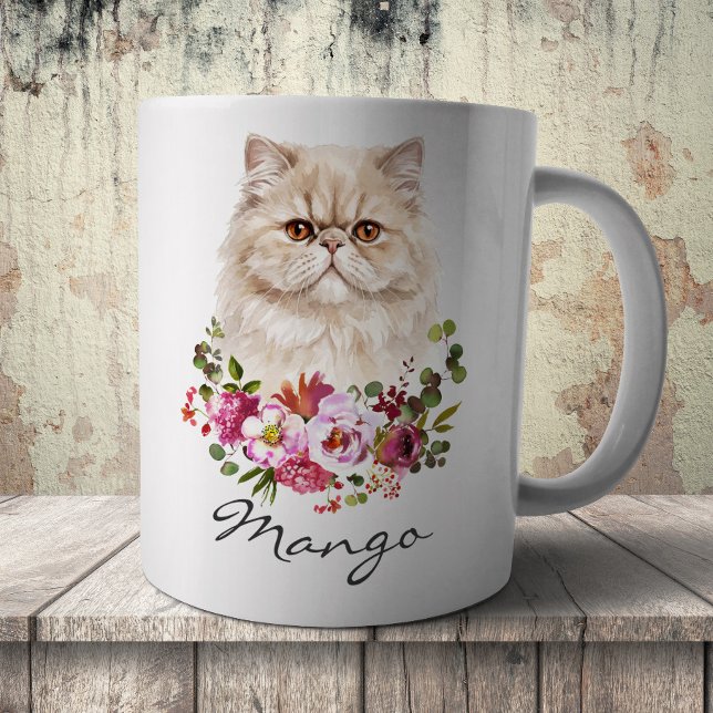 Watercolor Persian Cat Coffee Mug (Creator Uploaded)