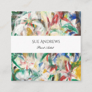 Watercolor Personalised Artist Business Card