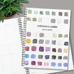 Watercolor Personalized 2023 Planner<br><div class="desc">This Planner is decorated with a watercolor pattern in soft muted shades. Perfect for an artist or someone who enjoys painting. Personalize it with your name or monogram and the year. Use the Customize Further option to change the text size, style, or colour if you wish. Original Watercolor Pattern ©...</div>