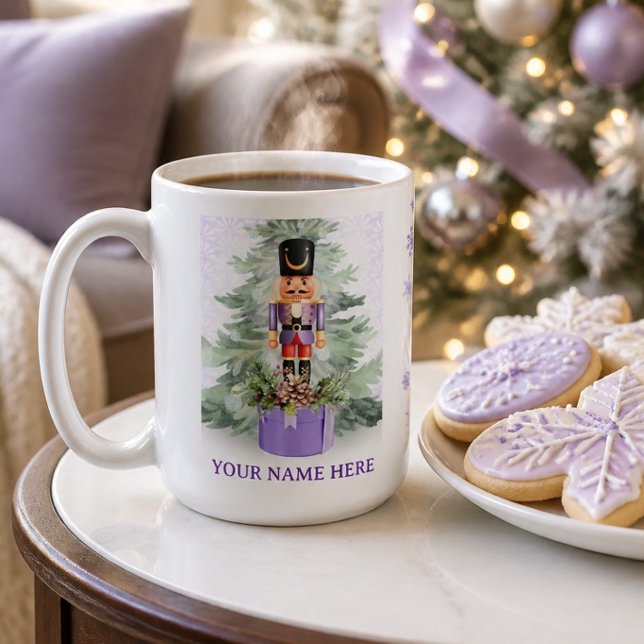 Watercolor Personalized Nutcracker Coffee Mug (Creator Uploaded)