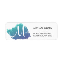 Watercolor Personalized Return Address Label