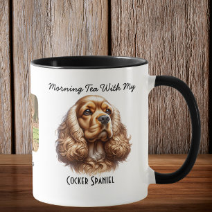 Watercolor Pet Cocker Spaniel Personalize Mug