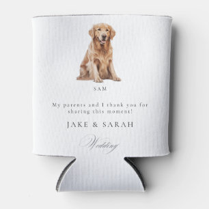 Watercolor Pet Funny Wedding Favour Can Cooler