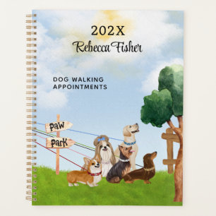 Watercolor Pet Sitting, Dog Walking, Grooming  Planner