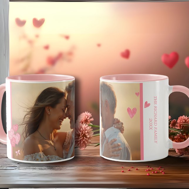 Watercolor Photo and Message in Soft Colours Mug (Watercolor Photo and Message in Soft Colors Mug)