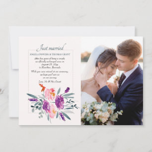 Watercolor Photo Announcement