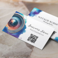 Watercolor Photographer Camera Lens Photography