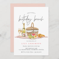 Watercolor Picnic | Cute Casual Birthday Brunch