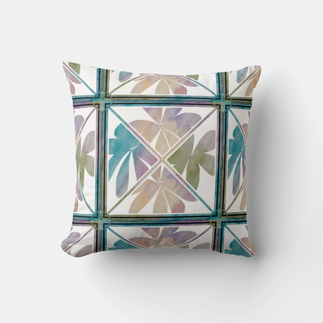 Watercolor Pillow Flowers (Front)