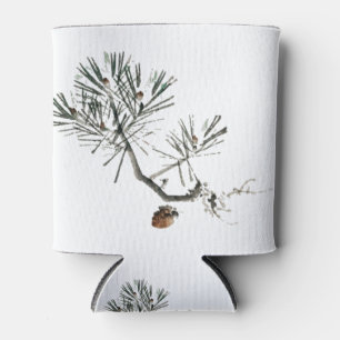 Watercolor Pine Christmas Can Cooler